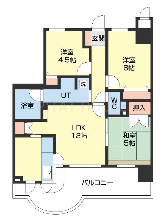 セレッソコート和歌山アクロスの間取り