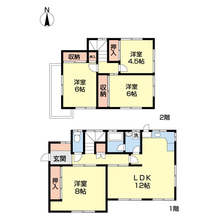 和歌山県和歌山市太田(一戸建)の賃貸物件の間取り