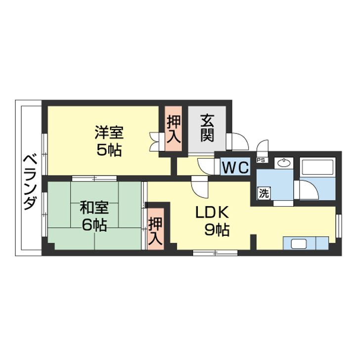 メゾンノエル302の間取り