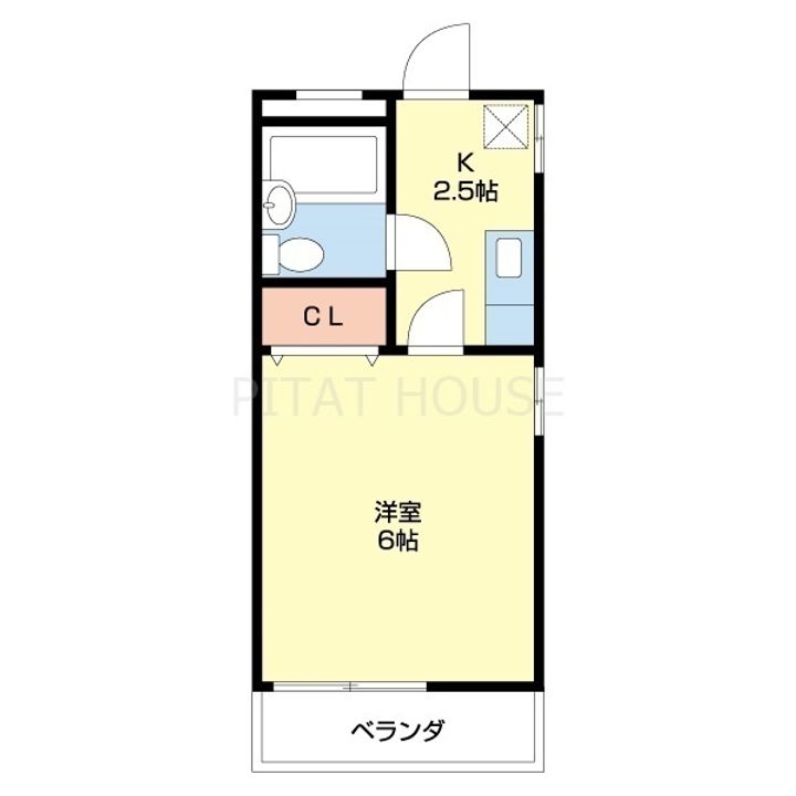 垣本ハイツⅡ102の間取り