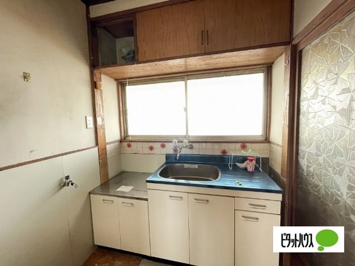 六十谷マンション18のキッチン