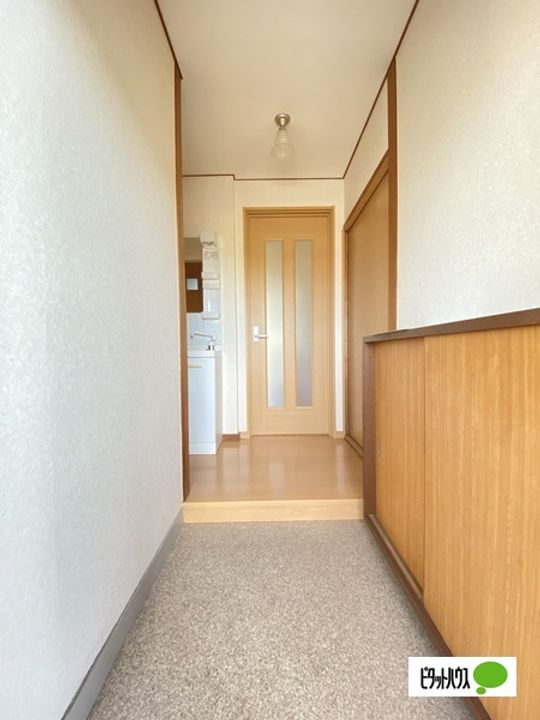 明伸マンション203の玄関