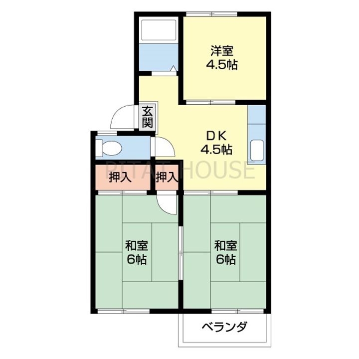 プレジール浜の宮の間取り