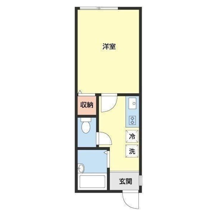 和歌山県海南市重根の賃貸アパートの間取り