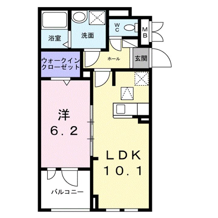 プラージュの間取り