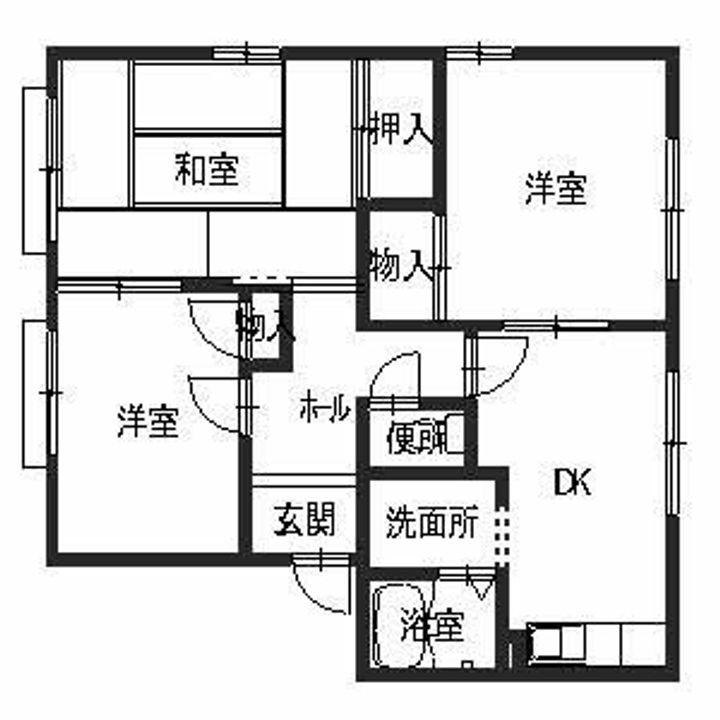 フレグランス中松江101の間取り