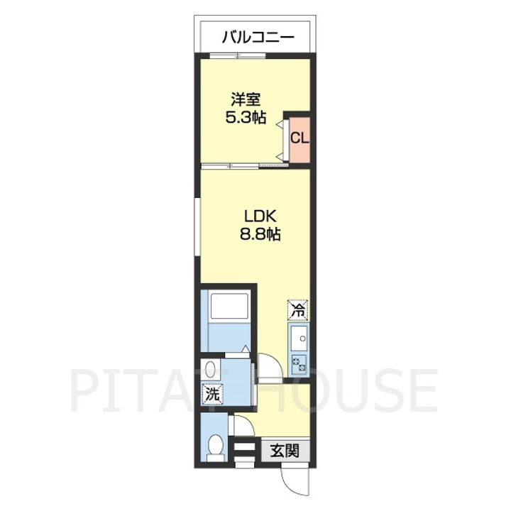 フジパレス和歌山美園301の間取り
