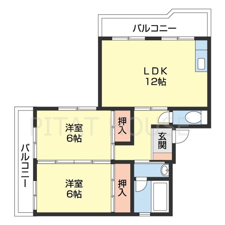 フェリースマンションの間取り