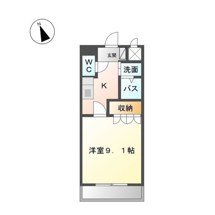 彩城A105の間取り