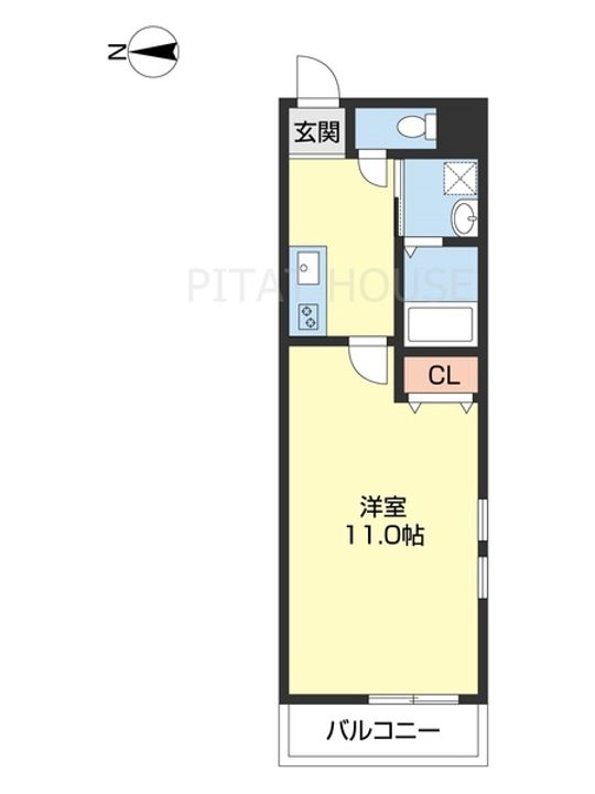 フジパレス市駅東Ⅴ番館301の間取り