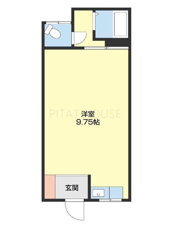 コーポ湊Ⅰ103の間取り
