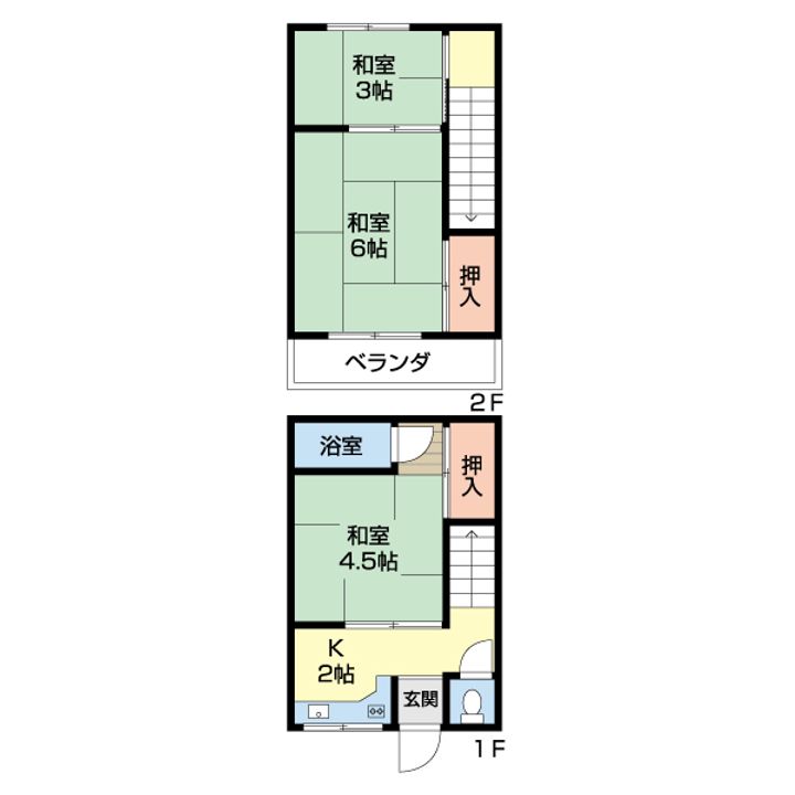 松ヶ丘荘の間取り