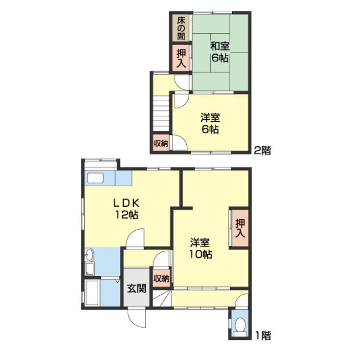 和歌山県和歌山市和田(一戸建)の賃貸物件-の間取り