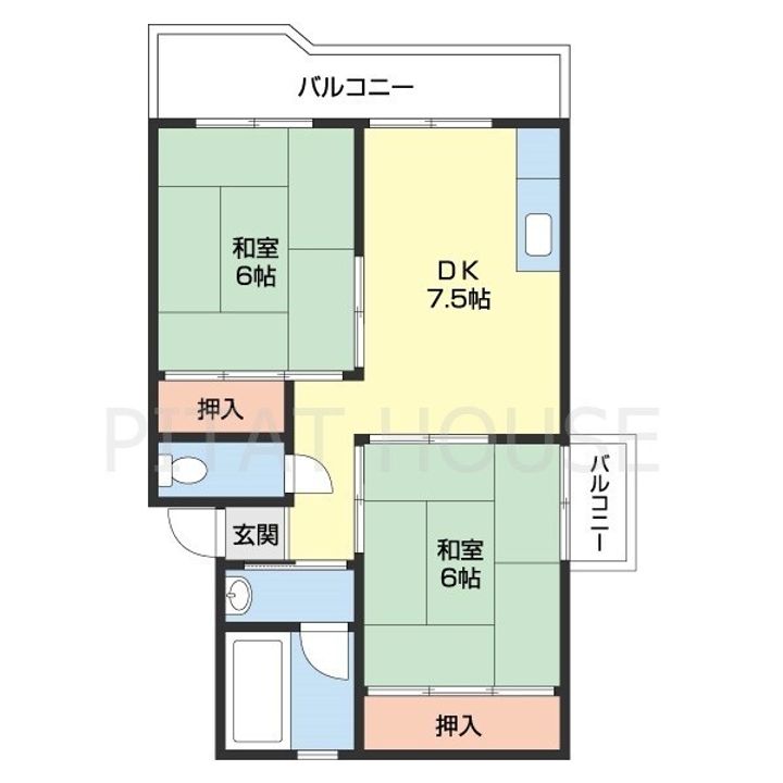 フェリースマンションの間取り