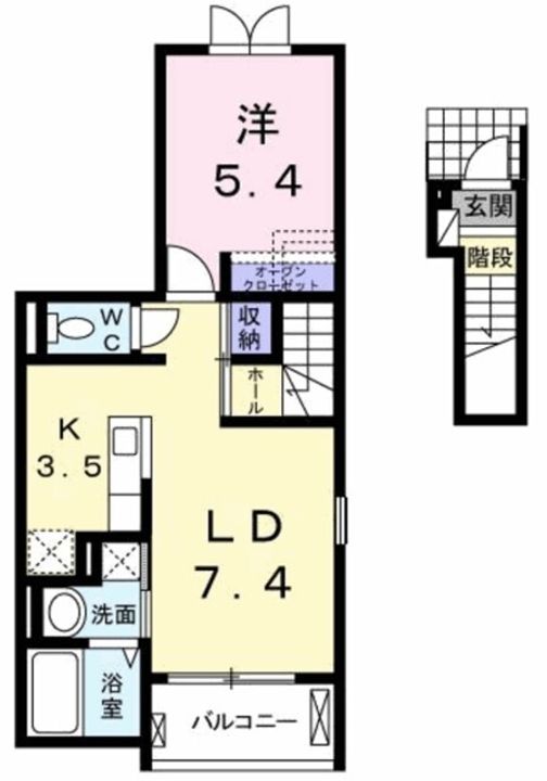 ラポール西庄の間取り