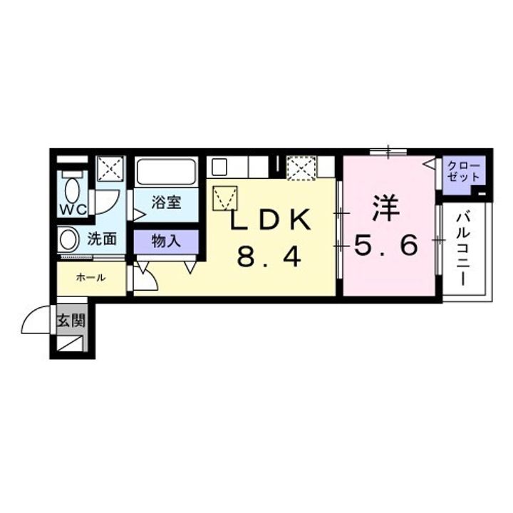 モンテリザイア紀和の間取り