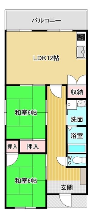 岩本ビル201の間取り