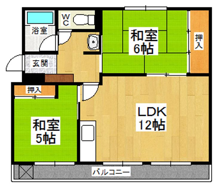 キャメルハイツ104の間取り