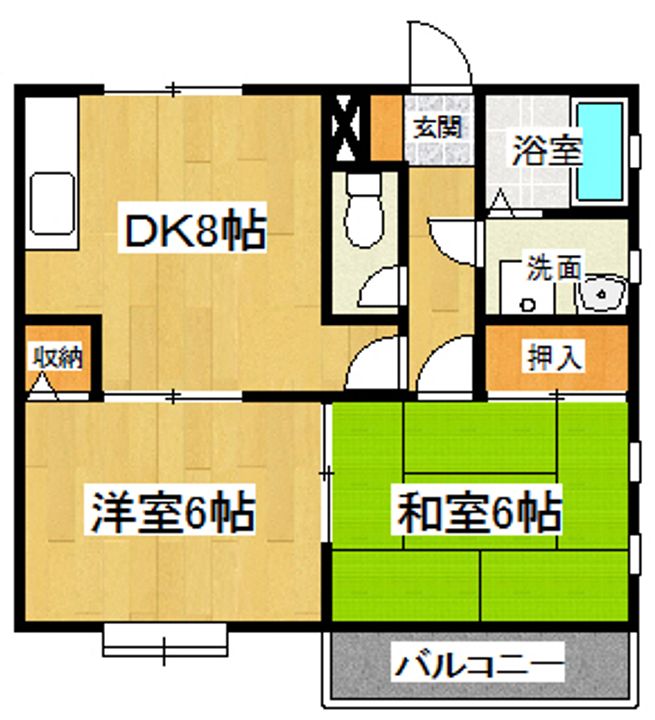 ガーデンハイツS201の間取り