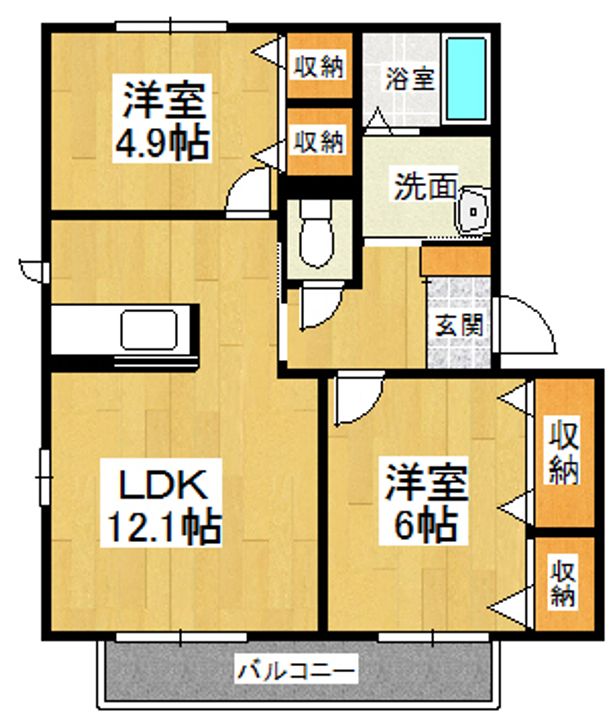 コンフォートヴィラ1の間取り