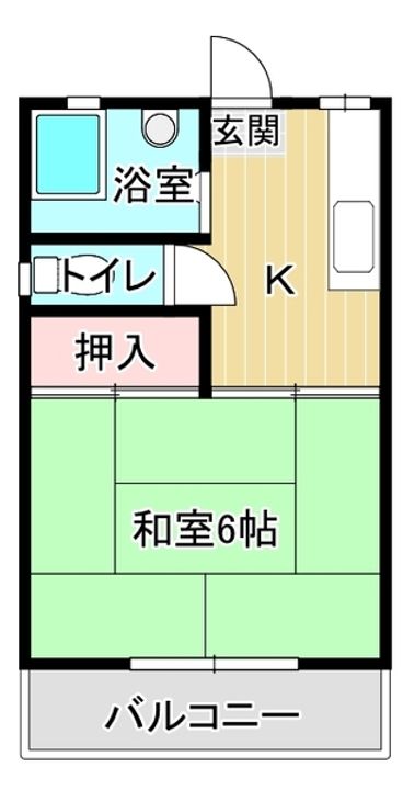 村上ハウス201の間取り
