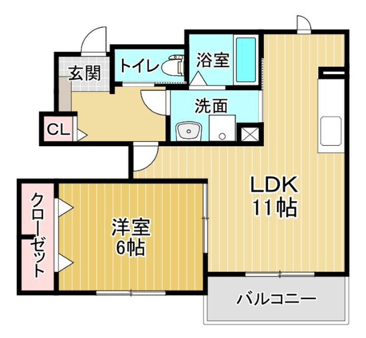 グランドゥール Aの間取り