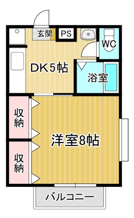 鈴江ハイツの間取り