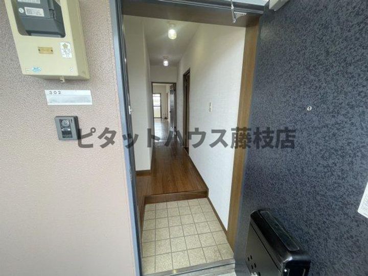 静岡県焼津市小土(アパート)の賃貸物件の玄関