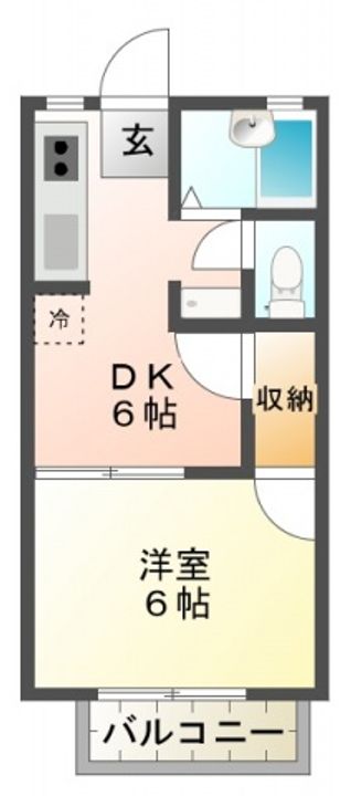 静岡県藤枝市高柳(アパート)の賃貸物件の間取り