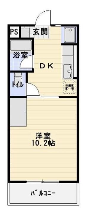 静岡県島田市御仮屋町(マンション)の賃貸物件101の間取り
