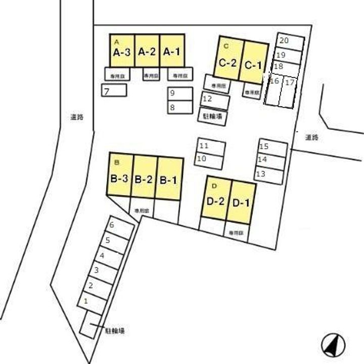 静岡県袋井市春岡1丁目(テラスハウス)の賃貸物件2のその他画像