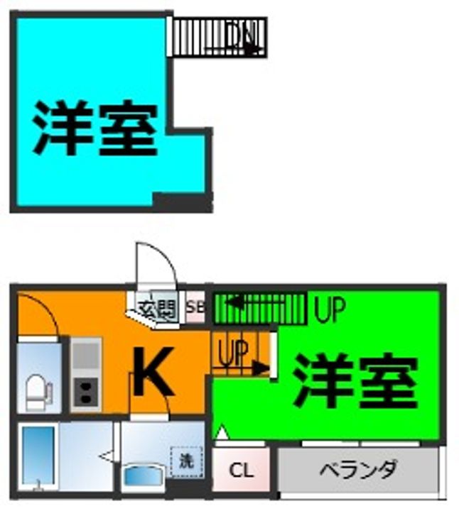 ハーモニーテラス二番の間取り