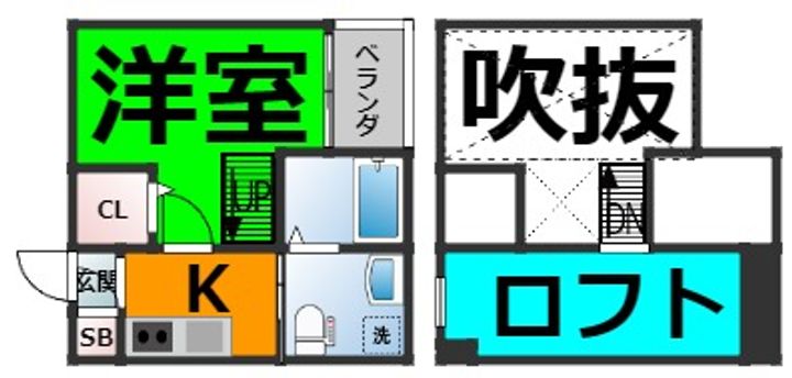 タウンコート 鳴海の間取り