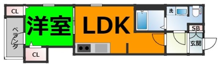 Lega庄内通の間取り