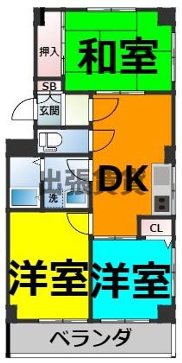 メゾン デ フローラの間取り