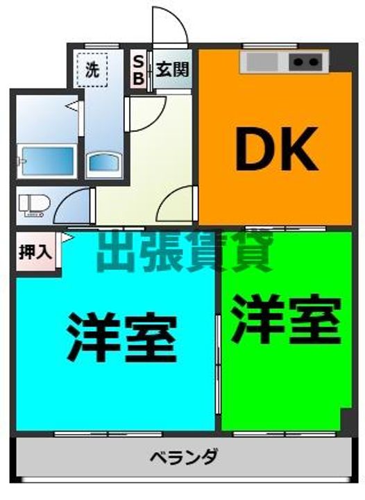 ハウスメイトⅡの間取り