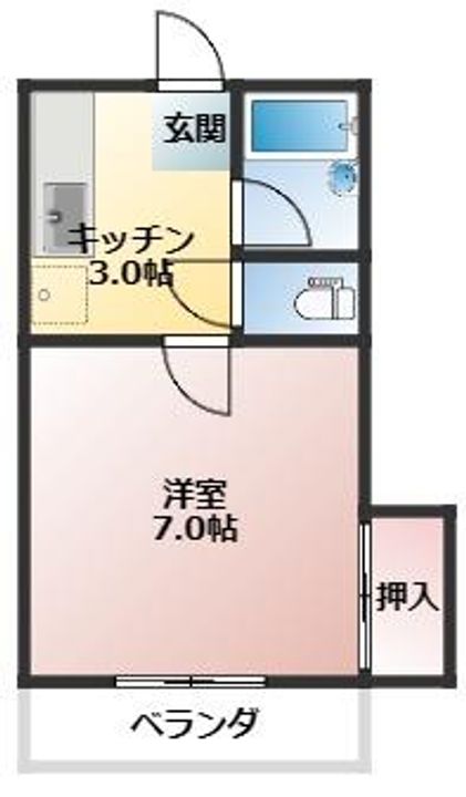 コーポ永慎の間取り