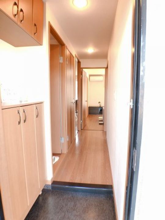 鹿児島県姶良市東餅田(アパート)の賃貸物件の玄関