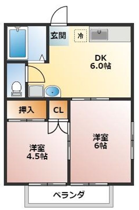 ソシアルカオリの間取り