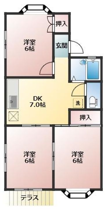 フラッツコムの間取り