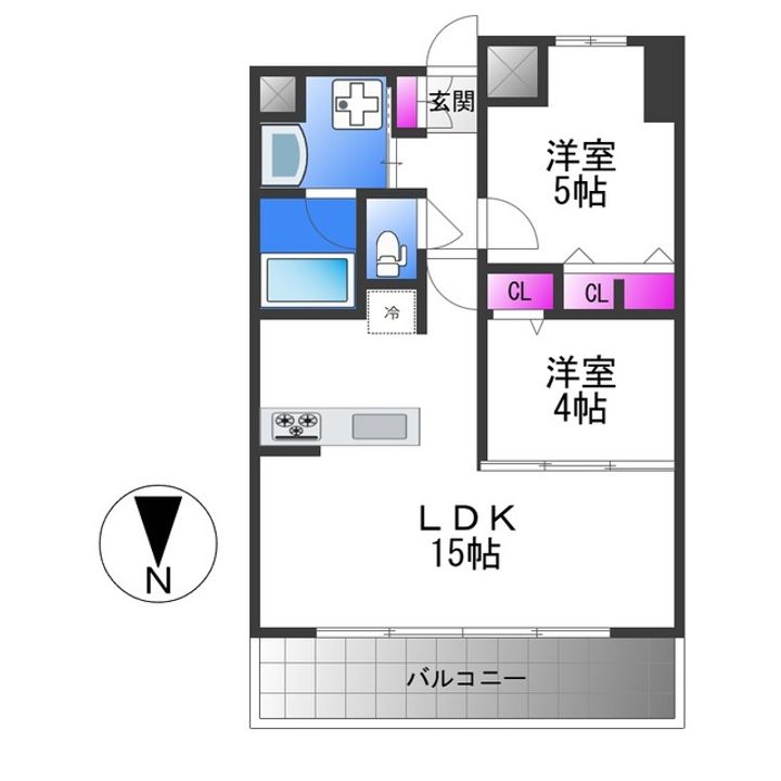 セイワパレス美章園駅前の間取り