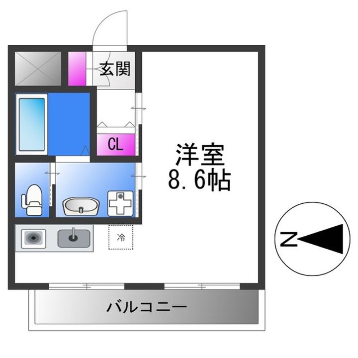 ウェルバート瓜破の間取り