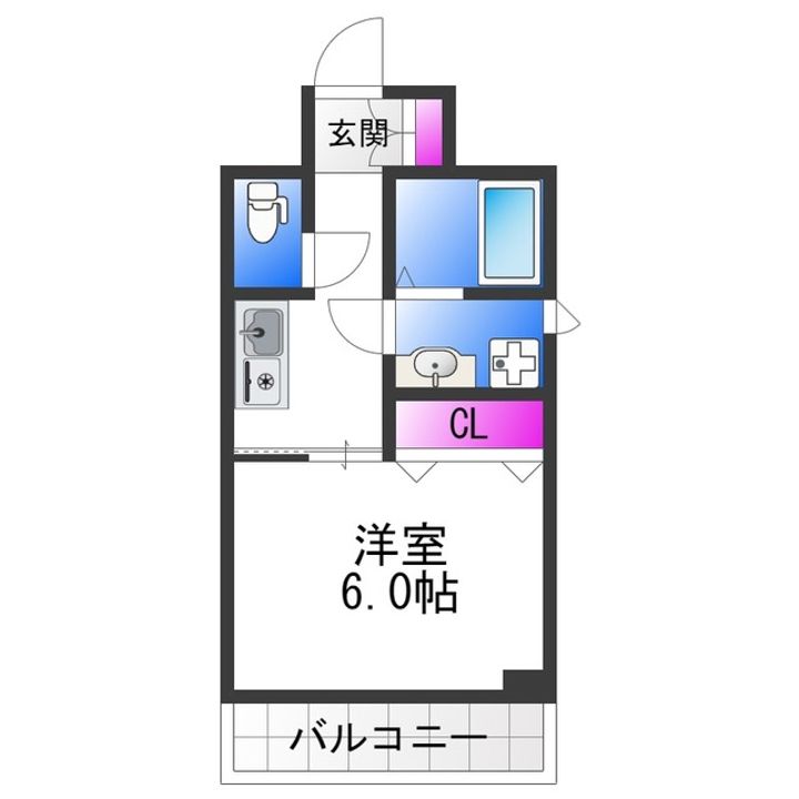 Subway平野NEW HOPEの間取り