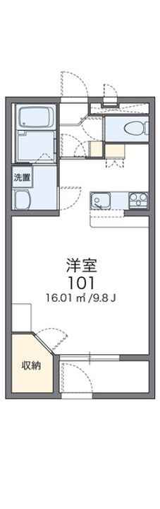 レオパレスエメラルドストーンの間取り