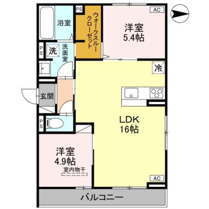 D−ROOM東花園の間取り