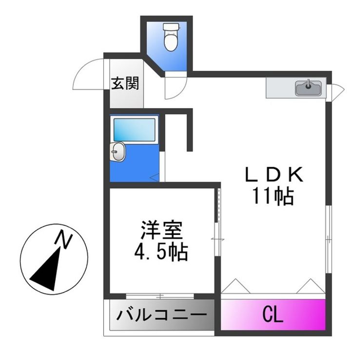マンション ル・エーテ20の間取り