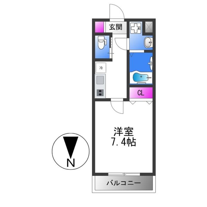メゾン上小阪の間取り