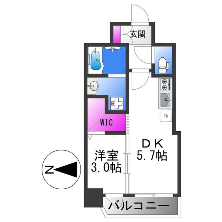 エステムコート大阪プリュームの間取り