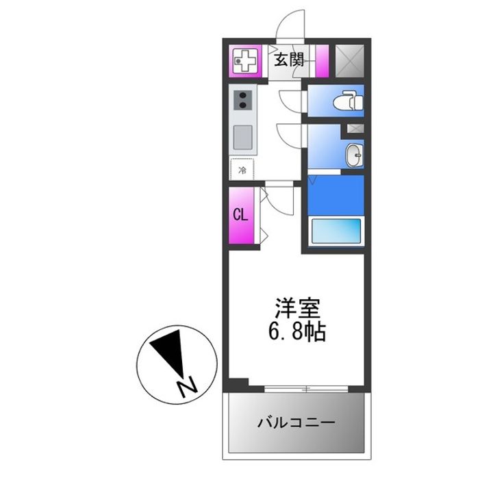 エスリード大阪平野プライムの間取り