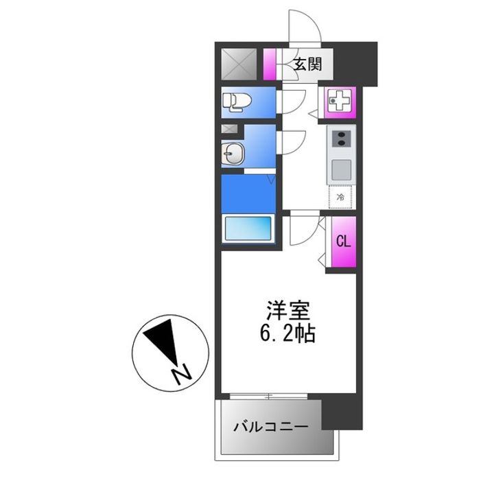 エスリード大阪平野プライムの間取り